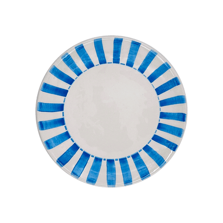 Light Blue Stripes Side Plate