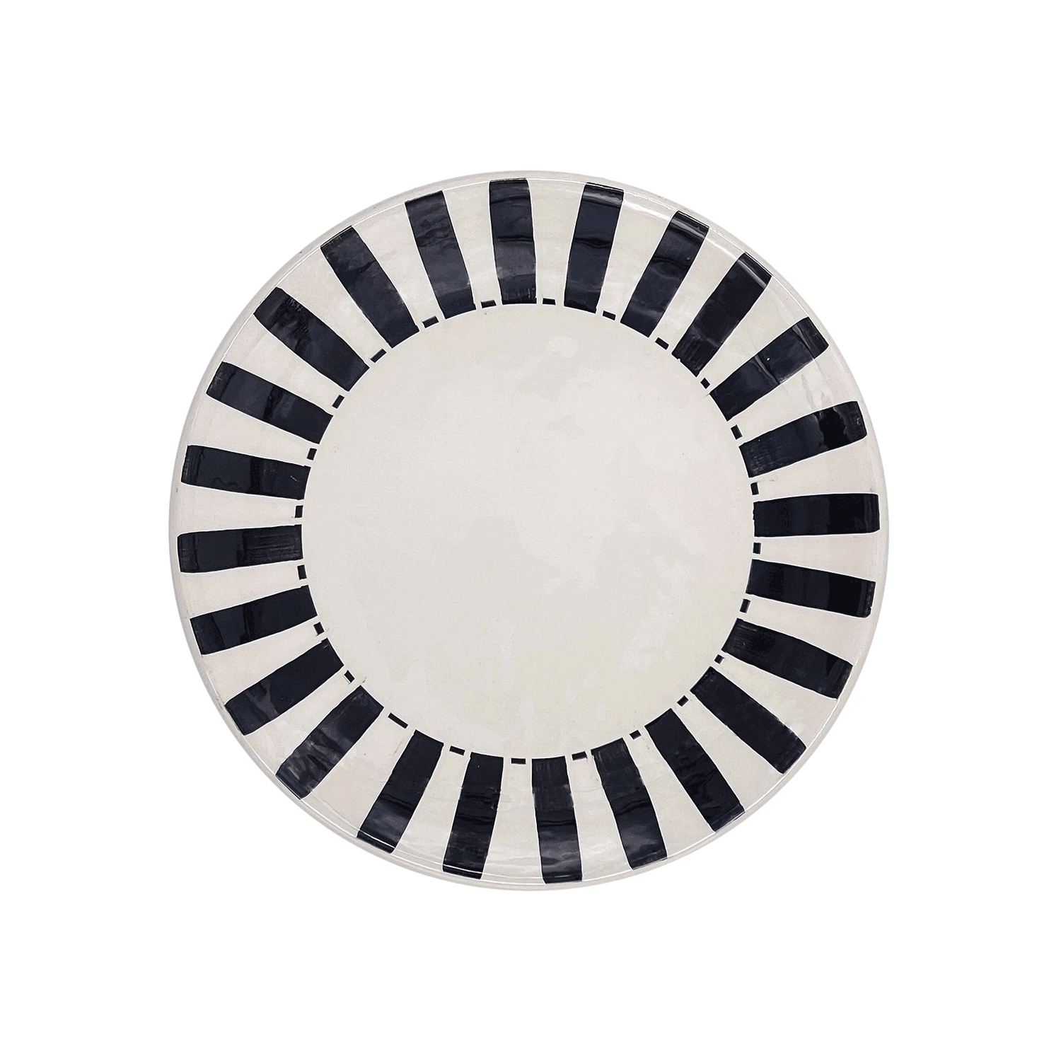 Black Stripes Side Plate