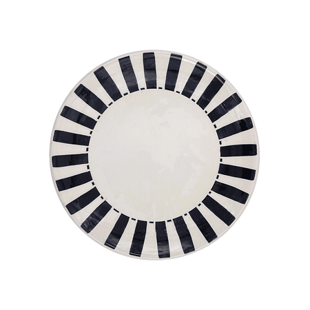 Black Stripes Side Plate