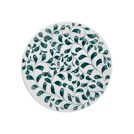 Green Scroll Side Plate