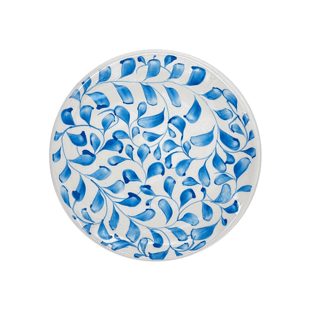 Light Blue Scroll Side Plate