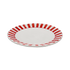 Red Stripes Dinner Plate