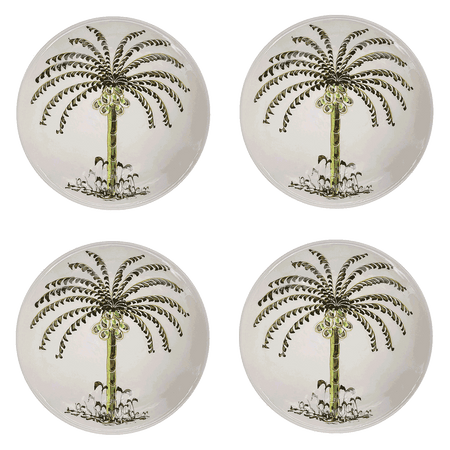 Palm Dinner Plates (Set of 4)