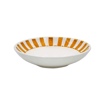 Yellow Stripes Pasta Bowl