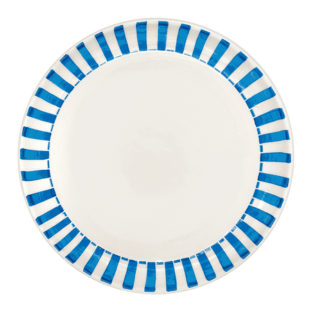 Light Blue Stripes Charger Plate