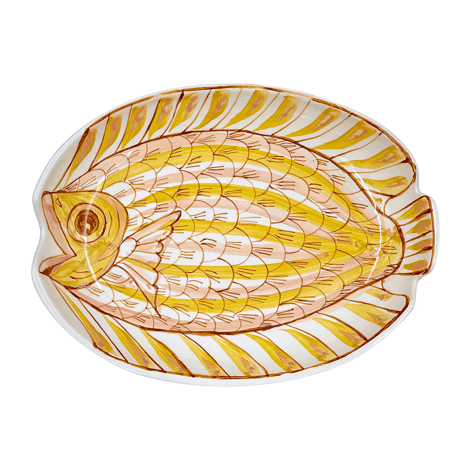 Small Pink Romina Fish Oval Platter