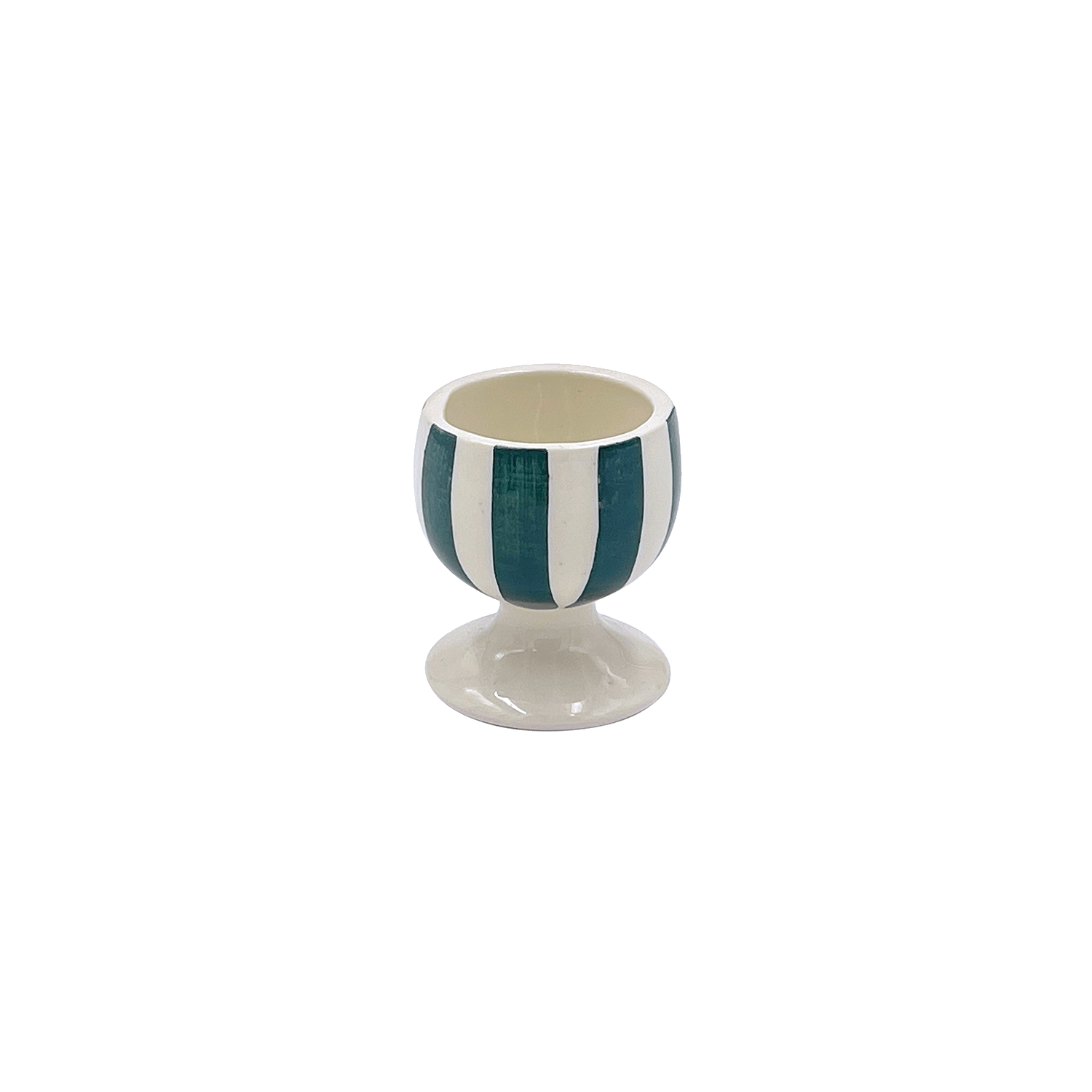 Green Stripes Egg Cup