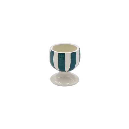 Green Stripes Egg Cup