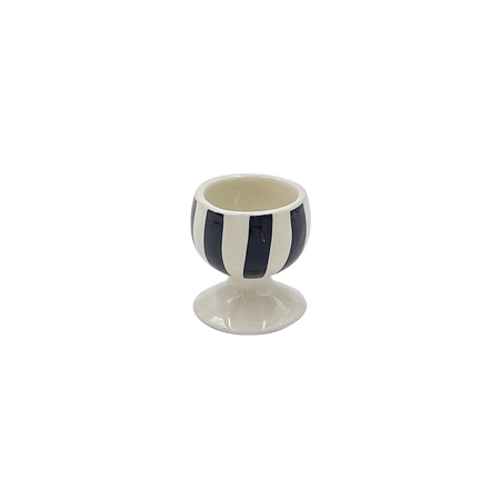 Black Stripes Egg Cup