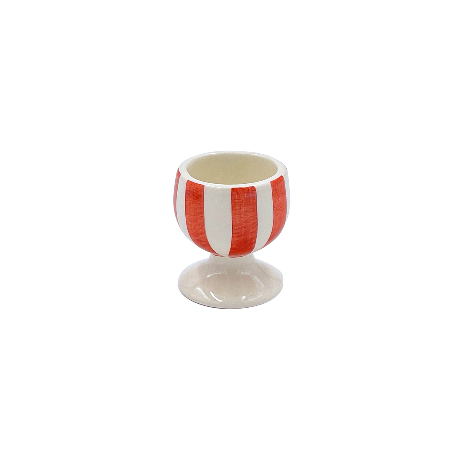 Red Stripes Egg Cup