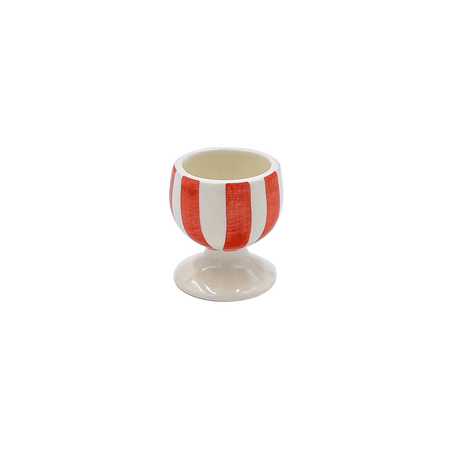 Red Stripes Egg Cup