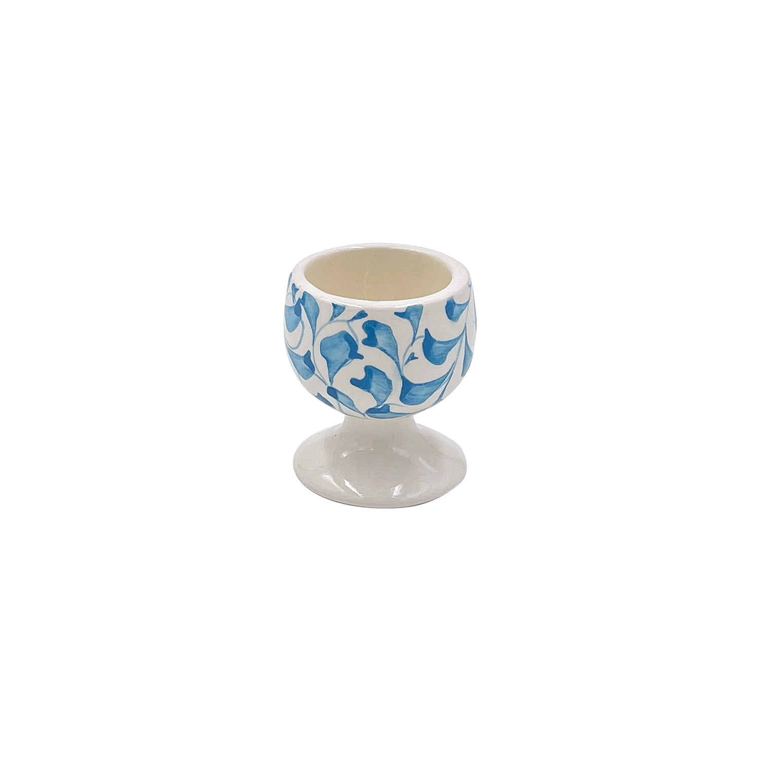 Light Blue Scroll Egg Cup