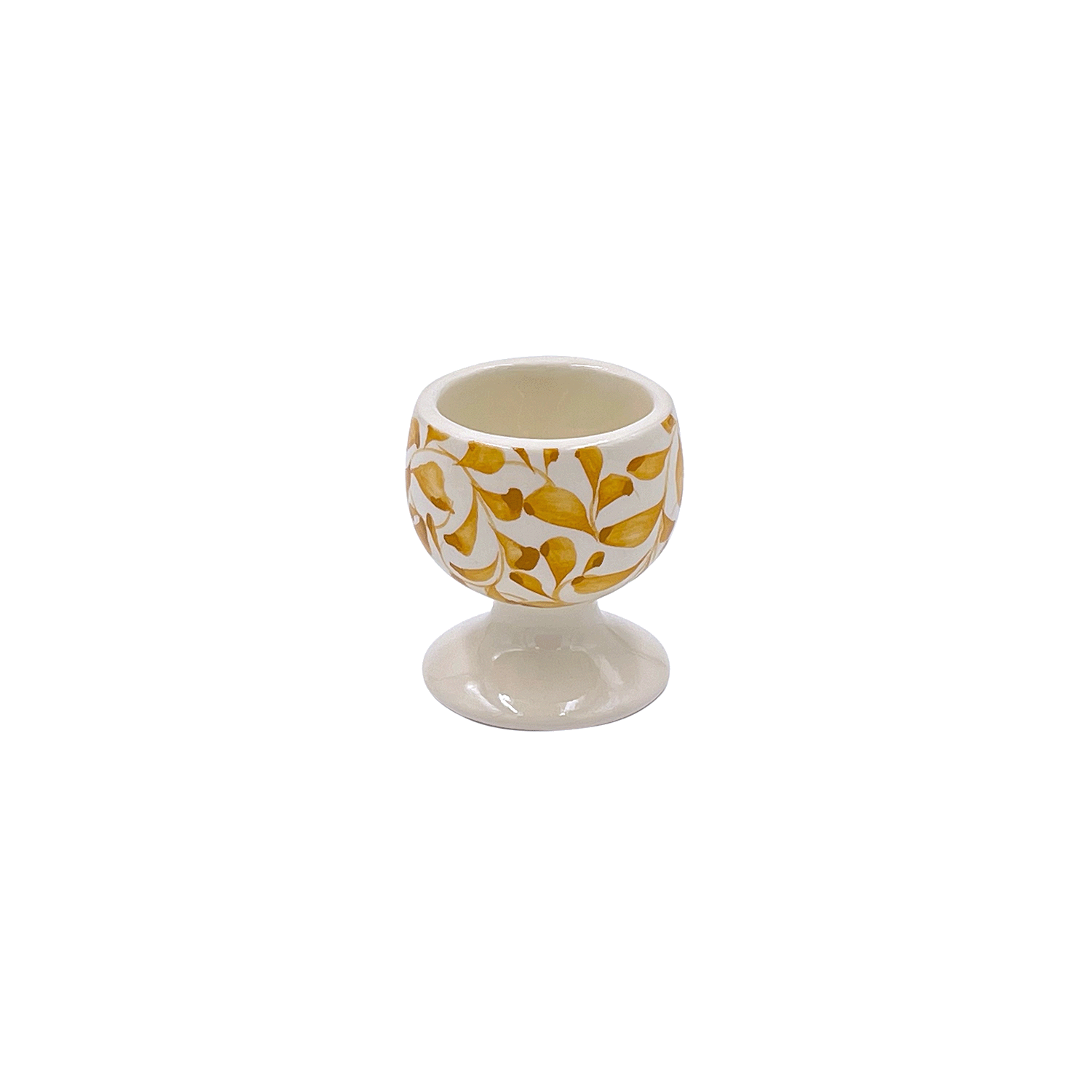 Yellow Scroll Egg Cup