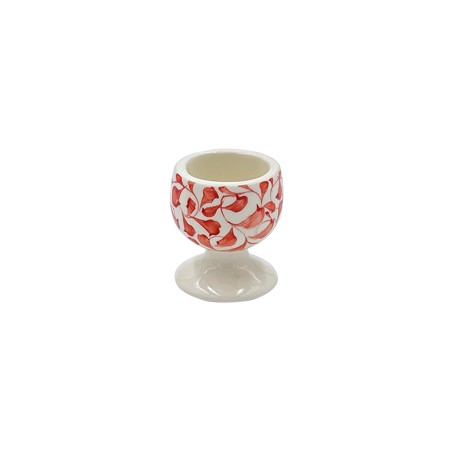 Red Scroll Egg Cup