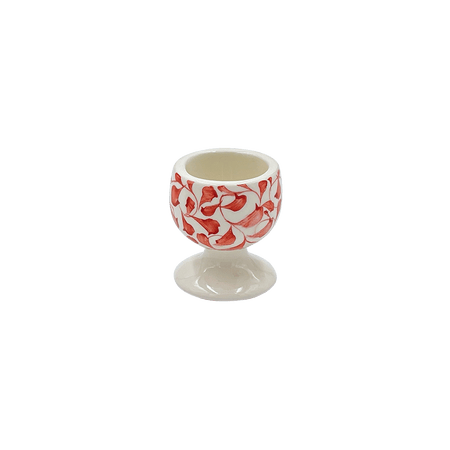 Red Scroll Egg Cup