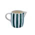 Green Stripes Milk Jug