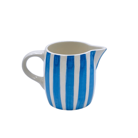 Light Blue Stripes Milk Jug
