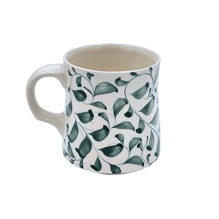 Green Scroll Mug
