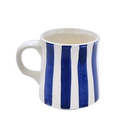 Navy Blue Stripes Mug