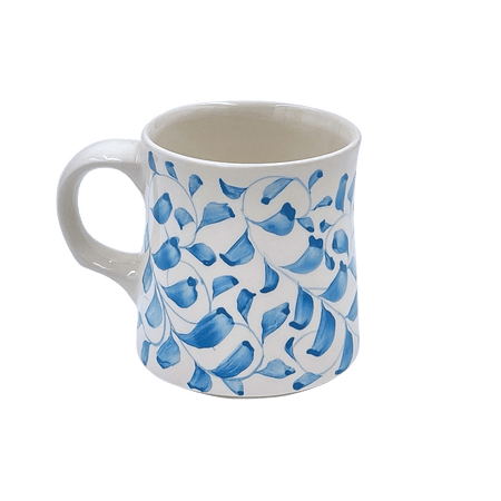 Light Blue Scroll Mug