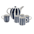 Black Stripes Tea Set (6 Piece)
