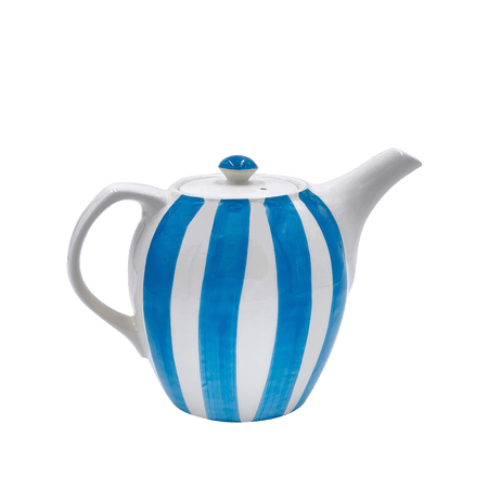 Light Blue Stripes Teapot