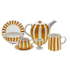 Yellow Stripes Breakfast Set (25 Piece)