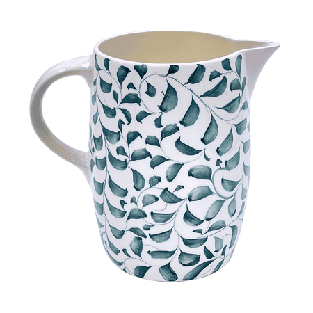 Green Scroll Water Jug