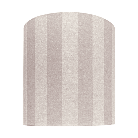 Large Pink & Cream Stripes Drum Linen Lampshade 36cm