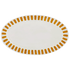 Large Yellow Stripes Oval Platter