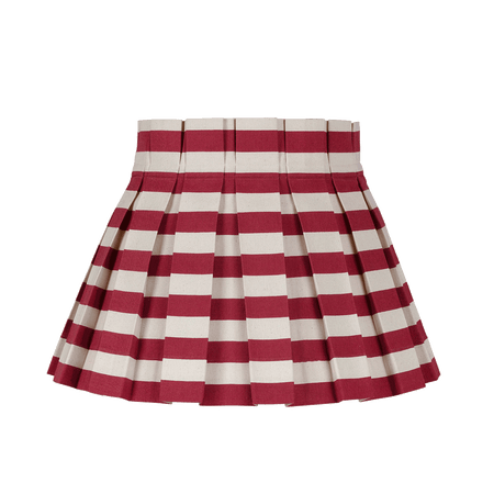 Small Tangier Red Stripe Cover Empire Lampshade 24cm