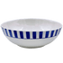 Navy Blue Stripes Salad Bowl