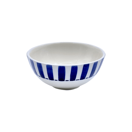 Small Navy Blue Stripes Bowl