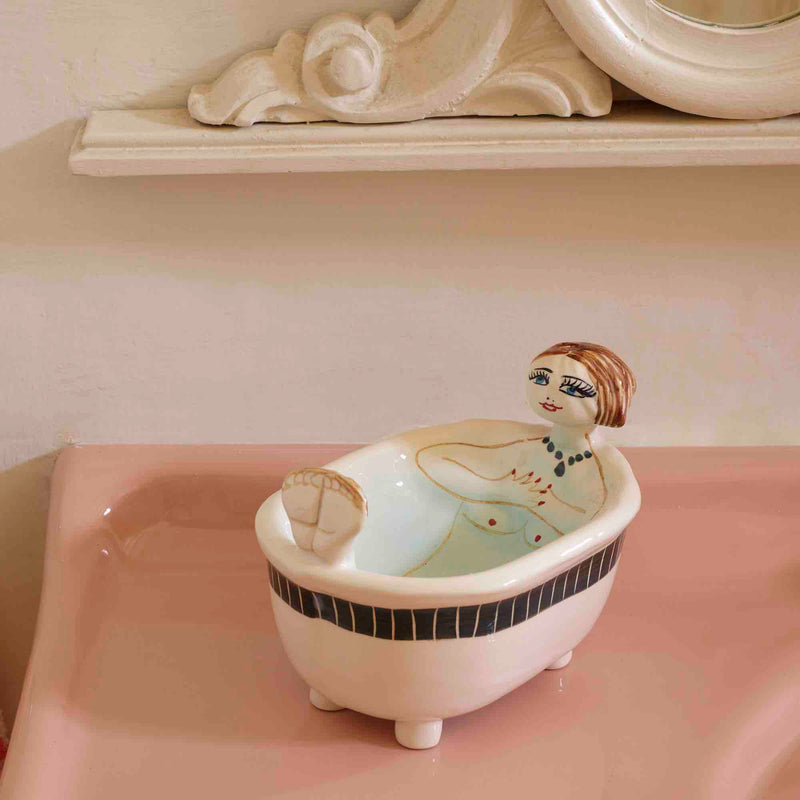 Ceramic Soap Dish for your Shower or Bathroom Bathtub